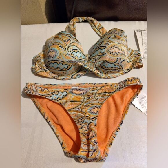 Brand New Athleta XXS 2 Piece Bikini Bathing Suit - Picture 1 of 10